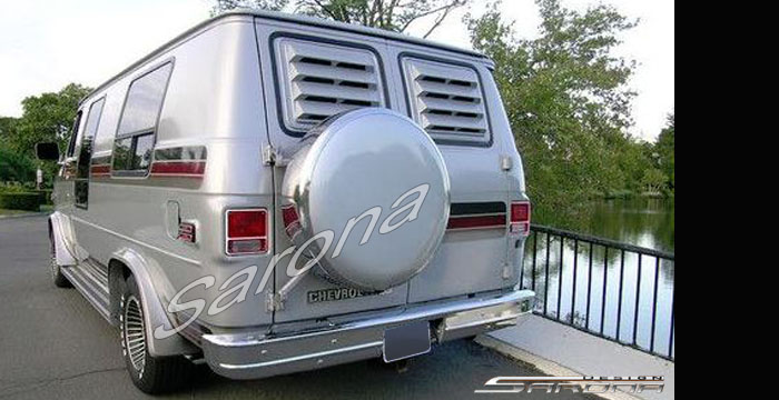 Custom Chevy G10/G20/G30 Van  All Styles Rear Louver (1971 - 1995) - $129.00 (Part #CH-001-RL)